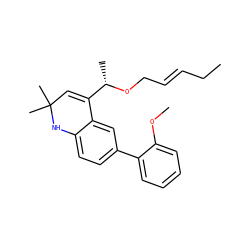 CC/C=C/CO[C@@H](C)C1=CC(C)(C)Nc2ccc(-c3ccccc3OC)cc21 ZINC000014968807