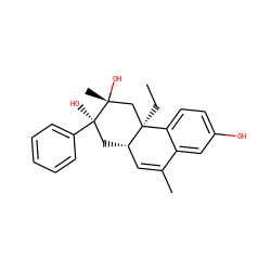 CC[C@@]12C[C@@](C)(O)[C@](O)(c3ccccc3)C[C@H]1C=C(C)c1cc(O)ccc12 ZINC000034136720