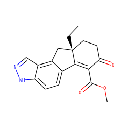 CC[C@@]12CCC(=O)C(C(=O)OC)=C1c1ccc3[nH]ncc3c1C2 ZINC000034799661