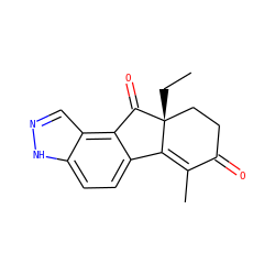 CC[C@@]12CCC(=O)C(C)=C1c1ccc3[nH]ncc3c1C2=O ZINC000034633811