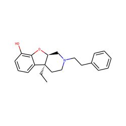CC[C@@]12CCN(CCc3ccccc3)C[C@@H]1Oc1c(O)cccc12 ZINC000038141957