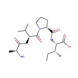 CC[C@@H](C)[C@H](NC(=O)[C@@H]1CCCN1C(=O)[C@@H](CC(=O)[C@H](C)N)C(C)C)C(=O)O ZINC000036177610