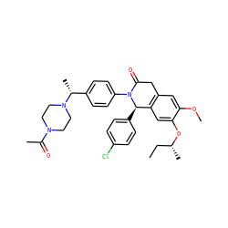 CC[C@@H](C)Oc1cc2c(cc1OC)CC(=O)N(c1ccc([C@@H](C)N3CCN(C(C)=O)CC3)cc1)[C@@H]2c1ccc(Cl)cc1 ZINC000118788937