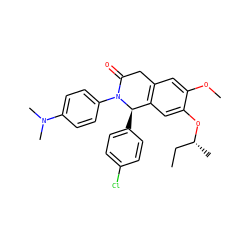 CC[C@@H](C)Oc1cc2c(cc1OC)CC(=O)N(c1ccc(N(C)C)cc1)[C@@H]2c1ccc(Cl)cc1 ZINC000118793124