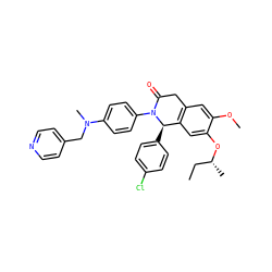 CC[C@@H](C)Oc1cc2c(cc1OC)CC(=O)N(c1ccc(N(C)Cc3ccncc3)cc1)[C@@H]2c1ccc(Cl)cc1 ZINC000118798102