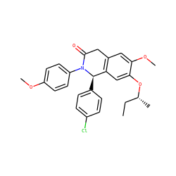 CC[C@@H](C)Oc1cc2c(cc1OC)CC(=O)N(c1ccc(OC)cc1)[C@@H]2c1ccc(Cl)cc1 ZINC000118793845