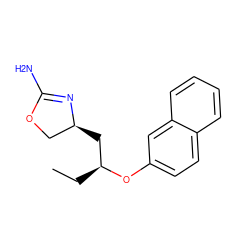 CC[C@@H](C[C@H]1COC(N)=N1)Oc1ccc2ccccc2c1 ZINC000117267727