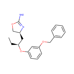CC[C@@H](C[C@H]1COC(N)=N1)Oc1cccc(OCc2ccccc2)c1 ZINC000113977172