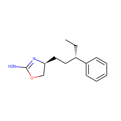 CC[C@@H](CC[C@H]1COC(N)=N1)c1ccccc1 ZINC000117264844