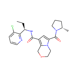 CC[C@@H](NC(=O)c1cc(C(=O)N2CCC[C@@H]2C)n2c1COCC2)c1ncccc1Cl ZINC000146074370