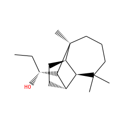 CC[C@@H](O)[C@H]1[C@H]2CC[C@@H]3[C@H]2C(C)(C)CCC[C@]13C ZINC000028645662