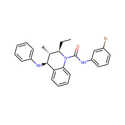 CC[C@@H]1[C@@H](C)[C@H](Nc2ccccc2)c2ccccc2N1C(=O)Nc1cccc(Br)c1 ZINC000040873900