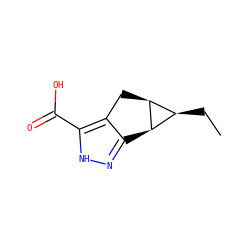 CC[C@@H]1[C@@H]2Cc3c(n[nH]c3C(=O)O)[C@@H]21 ZINC000035837308
