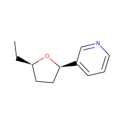 CC[C@@H]1CC[C@H](c2cccnc2)O1 ZINC000036455986