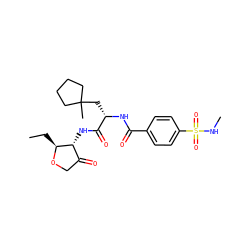 CC[C@@H]1OCC(=O)[C@H]1NC(=O)[C@H](CC1(C)CCCC1)NC(=O)c1ccc(S(=O)(=O)NC)cc1 ZINC000040933569