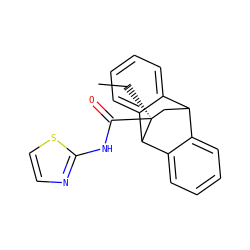 CC[C@]1(C(=O)Nc2nccs2)CC2c3ccccc3C1c1ccccc12 ZINC000040915327