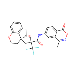 CC[C@]1(C[C@@](O)(C(=O)Nc2ccc3c(=O)onc(C)c3c2)C(F)(F)F)CCOc2ccccc21 ZINC000101061971