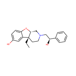 CC[C@]12CCN(C[C@H](O)c3ccccc3)C[C@H]1Oc1ccc(O)cc12 ZINC000045245110
