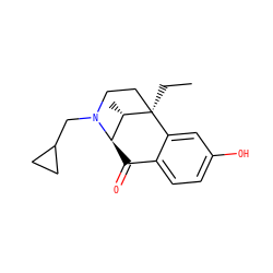 CC[C@]12CCN(CC3CC3)[C@H](C(=O)c3ccc(O)cc31)[C@@H]2C ZINC000004102216