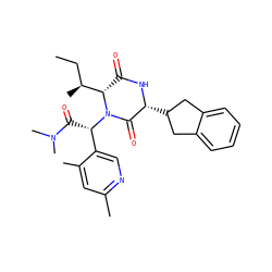 CC[C@H](C)[C@@H]1C(=O)N[C@H](C2Cc3ccccc3C2)C(=O)N1[C@@H](C(=O)N(C)C)c1cnc(C)cc1C ZINC000035922055