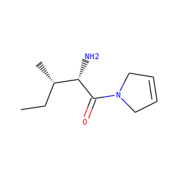 CC[C@H](C)[C@H](N)C(=O)N1CC=CC1 ZINC000013529420