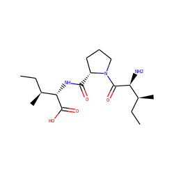 CC[C@H](C)[C@H](N)C(=O)N1CCC[C@H]1C(=O)N[C@H](C(=O)O)[C@@H](C)CC ZINC000004899477