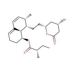 CC[C@H](C)C(=O)O[C@H]1CCC=C2C=C[C@H](C)[C@H](CC[C@@H]3C[C@H](O)CC(=O)O3)[C@H]21 ZINC000007999110