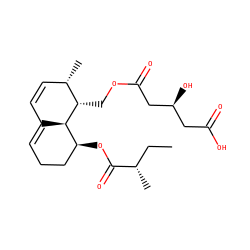 CC[C@H](C)C(=O)O[C@H]1CCC=C2C=C[C@H](C)[C@H](COC(=O)C[C@@H](O)CC(=O)O)[C@H]21 ZINC000029548633