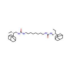 CC[C@H](CNC(=O)NCCCCCCCCNC(=O)NC[C@H](CC)C12CC3CC(CC(C3)C1)C2)C12CC3CC(CC(C3)C1)C2 ZINC000169334967