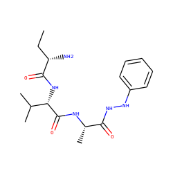 CC[C@H](N)C(=O)N[C@H](C(=O)N[C@@H](C)C(=O)NNc1ccccc1)C(C)C ZINC000064480330