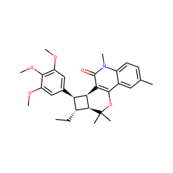 CC[C@H]1[C@H]2[C@H](c3c(c4cc(C)ccc4n(C)c3=O)OC2(C)C)[C@@H]1c1cc(OC)c(OC)c(OC)c1 ZINC000169338456
