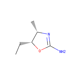 CC[C@H]1OC(N)=N[C@H]1C ZINC000013588705