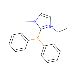 CC[n+]1ccn(C)c1P(c1ccccc1)c1ccccc1 ZINC000008692030