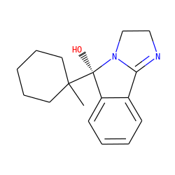CC1([C@]2(O)c3ccccc3C3=NCCN32)CCCCC1 ZINC000027410037