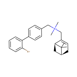 CC1(C)[C@H]2CC=C(C[N+](C)(C)Cc3ccc(-c4ccccc4Br)cc3)[C@@H]1C2 ZINC000095564651