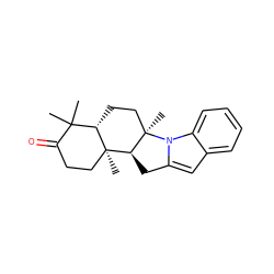 CC1(C)C(=O)CC[C@]2(C)[C@@H]3Cc4cc5ccccc5n4[C@]3(C)CC[C@@H]12 ZINC000015263825