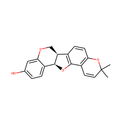 CC1(C)C=Cc2c(ccc3c2O[C@H]2c4ccc(O)cc4OC[C@@H]32)O1 ZINC000000899892