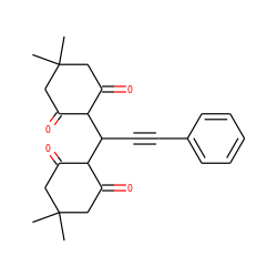 CC1(C)CC(=O)C(C(C#Cc2ccccc2)C2C(=O)CC(C)(C)CC2=O)C(=O)C1 ZINC000084415970