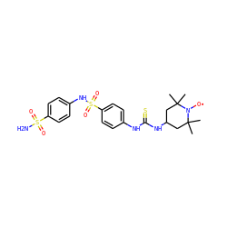 CC1(C)CC(NC(=S)Nc2ccc(S(=O)(=O)Nc3ccc(S(N)(=O)=O)cc3)cc2)CC(C)(C)N1[O] ZINC000101497073