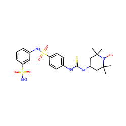CC1(C)CC(NC(=S)Nc2ccc(S(=O)(=O)Nc3cccc(S(N)(=O)=O)c3)cc2)CC(C)(C)N1[O] ZINC000101135470