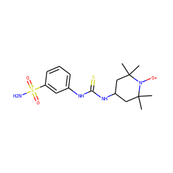 CC1(C)CC(NC(=S)Nc2cccc(S(N)(=O)=O)c2)CC(C)(C)N1[O] ZINC000101137591