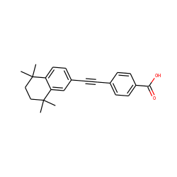 CC1(C)CCC(C)(C)c2cc(C#Cc3ccc(C(=O)O)cc3)ccc21 ZINC000038493164