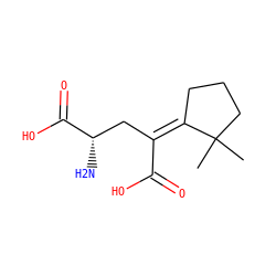 CC1(C)CCC/C1=C(\C[C@H](N)C(=O)O)C(=O)O ZINC000029478820