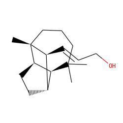 CC1(C)CCC[C@]2(C)[C@@H](/C=C/CO)[C@H]3CC[C@@H]2[C@H]31 ZINC000028645588