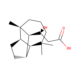 CC1(C)CCC[C@]2(C)[C@@H]([C@@H](O)CC(=O)O)[C@H]3CC[C@@H]2[C@H]31 ZINC000028645621