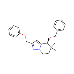 CC1(C)CCn2nc(COc3ccccc3)cc2[C@H]1OCc1ccccc1 ZINC000299834186