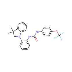 CC1(C)CN(c2ccccc2NC(=O)Nc2ccc(OC(F)(F)F)cc2)c2ccccc21 ZINC000034636789