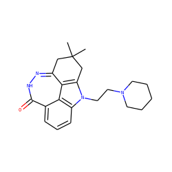 CC1(C)Cc2n[nH]c(=O)c3cccc4c3c2c(n4CCN2CCCCC2)C1 ZINC000150191147