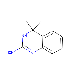 CC1(C)NC(N)=Nc2ccccc21 ZINC000029130561