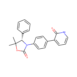 CC1(C)OC(=O)N(c2ccc(-c3ccc[nH]c3=O)cc2)[C@H]1c1ccccc1 ZINC000147164528